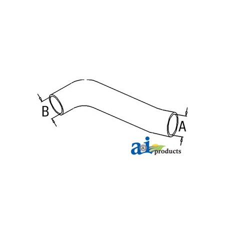 A & I Products Radiator Hose, Upper 11.5" x2.5" x2.5" A-T68579